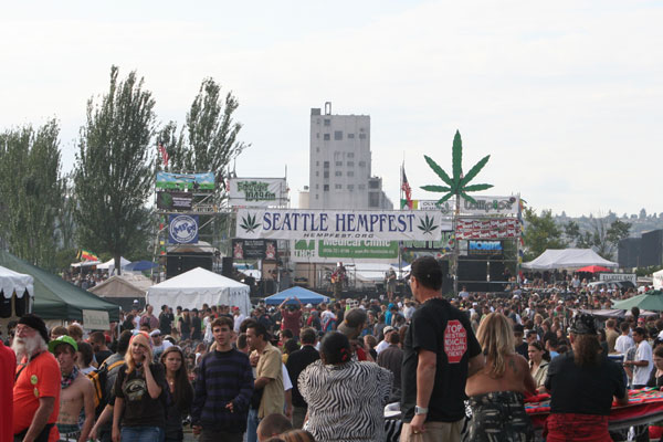 Going back was basically just like coming in. Push through the hippies.